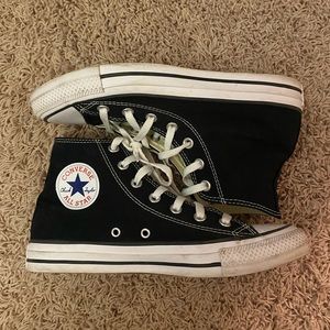 Black high-top Converse